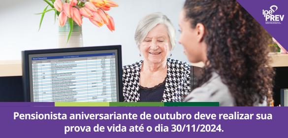 Os pensionistas do Instituto de Previdência do Estado do RS – IPE Prev aniversariantes do mês de outubro deverão realizar obrigatoriamente seu recadastramento anual até o dia 30 de novembro.