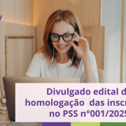 edital homologação inscrições
